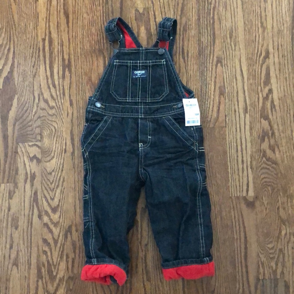 NWT OshKosh B’gosh Fleece Lined Boy’s Overalls